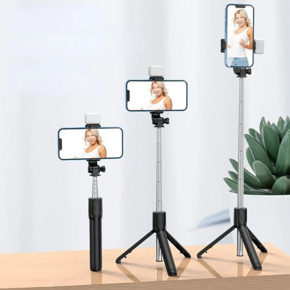 Extendable Selfie Stick Tripod Phone Tripod with,Group Selfies/Live Streaming/Video Recording Compatible with All Cellphones