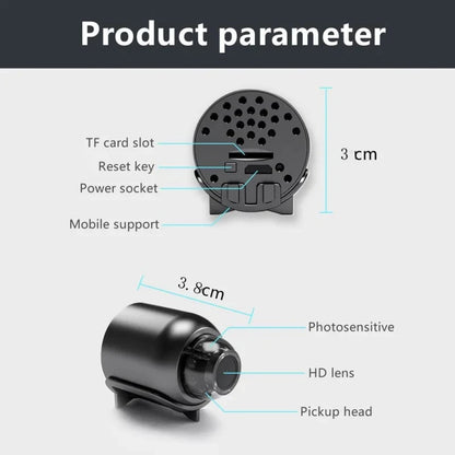 New X5 Mini Camera 1080P Clear Night Vision Lightweight Portable Premium Cams Motion Detection Wireless Surveillance Camera