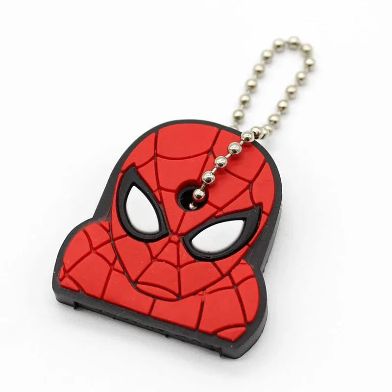 Cartoon Silicone Protective Key Cover Sleeve Key Control Dust Cover Holder Case Cute Animation Figures Keychain Keyring Pendant