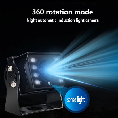 HD car reversing camera car 12-24V bus night vision waterproof reversing camera monitoring waterproof sunscreen CCD