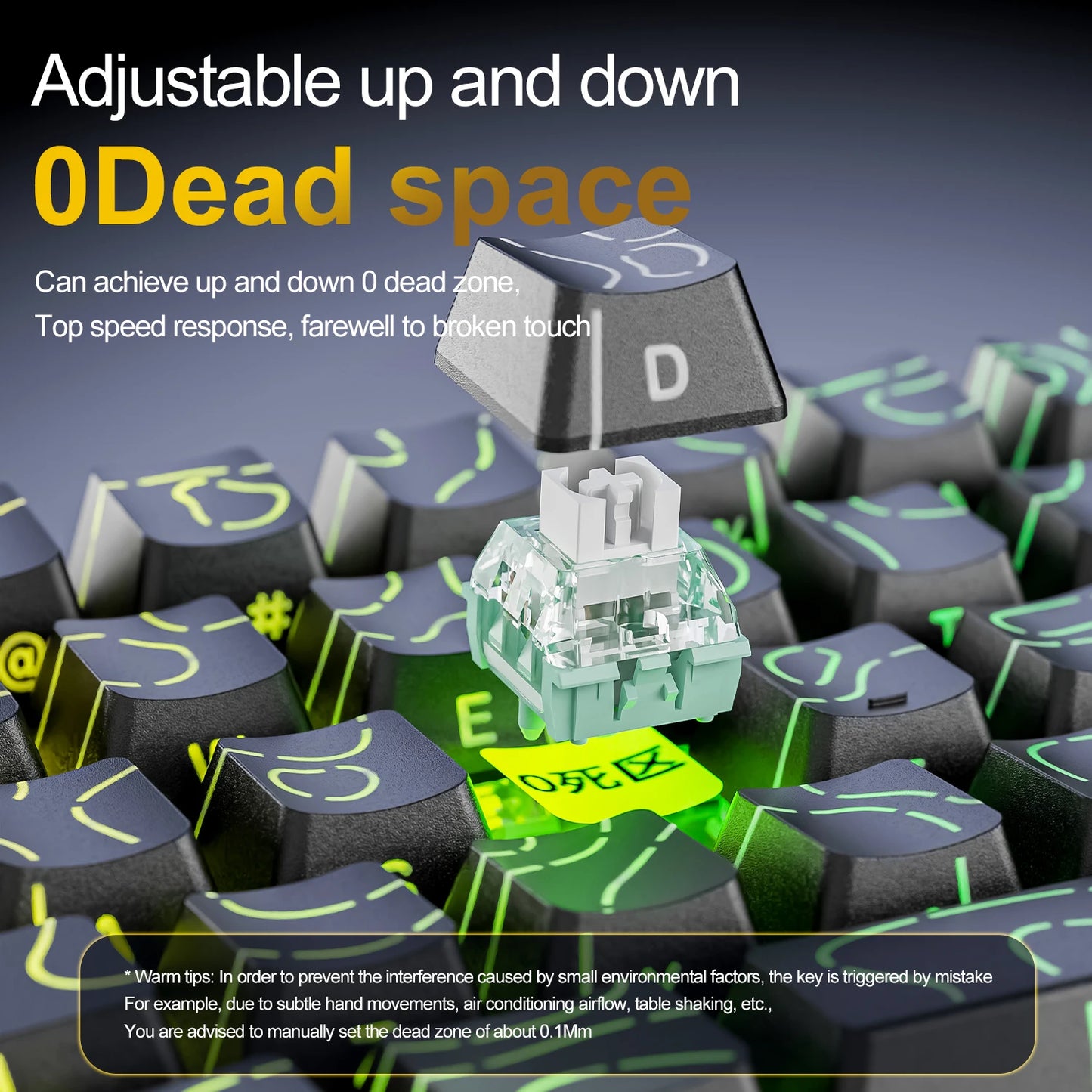 X68HE ATTACK SHARK Magnetic Gaming Keyboard Mechanical Wired for Pro Gaming 0.01mm Rapid Trigg 8000Hz SOCD/Rs 0.125ms 128K Rate