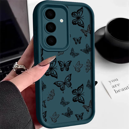 Shockproof Butterfly Case For Samsung Galaxy S23 S24 Ultra A55 A54 5G A56 S25 A53 A52 A14 A34 A15 A35 S20 FE S21 S22 Ultra Capa