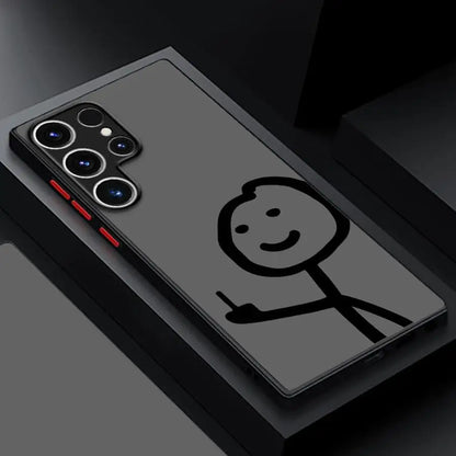 Cartoon Matchman Case for Samsung Galaxy S24 Ultra S23 Plus S25 S22 S21 FE S20 Note 20 S9 S10 Fashion Funda Silicone Phone Cover