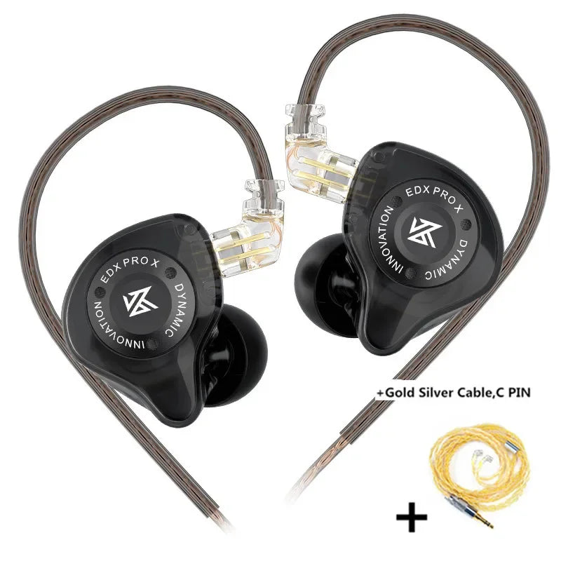 KZ EDX PRO X Dynamic Drive Earphone HIFI Bass Music Earbud Sport Noise Cancelling Headset KZ EDXPROX ZSTX ZSN PRO ZAS EDA ZVX