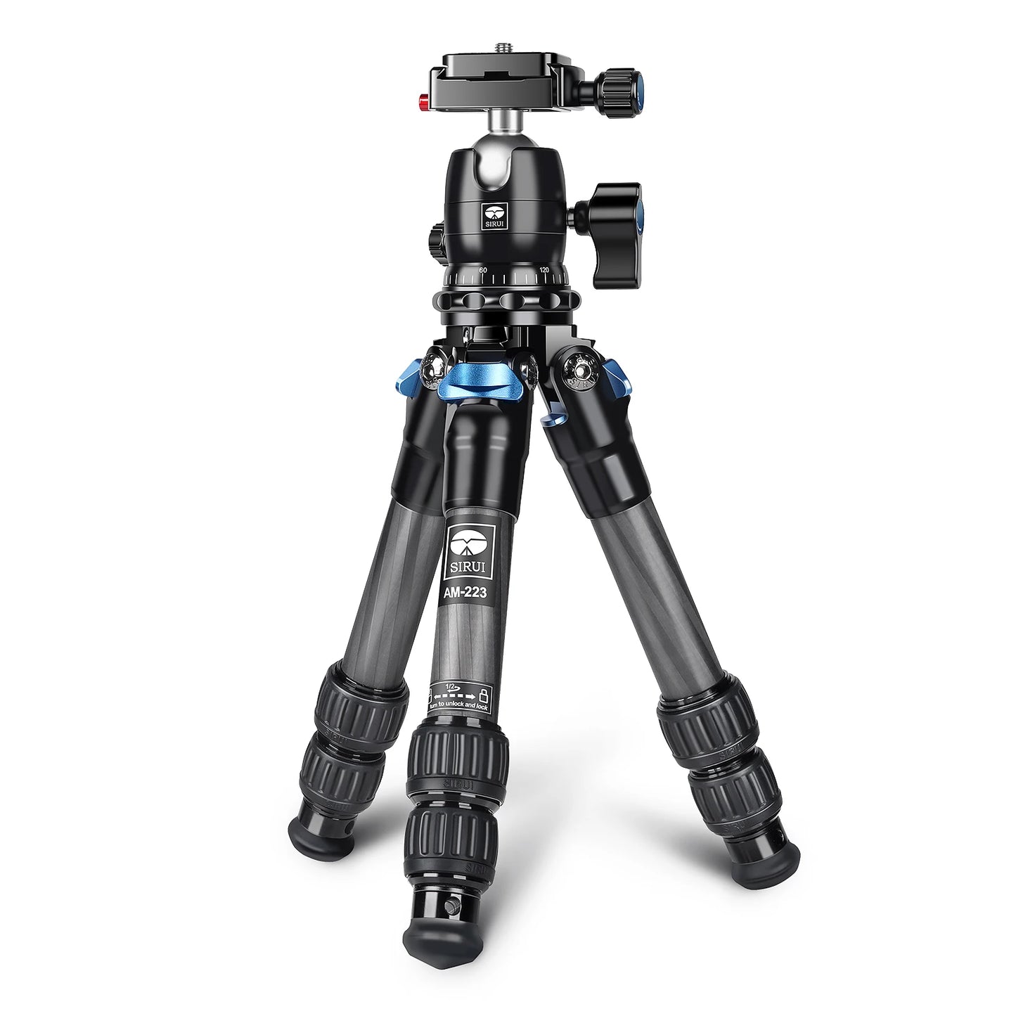 SIRUI Portable Mini Tripod Kit With Center Column/Video Head Compact Tabletop Tripods For Camera/Photo/Phone AM-223 Series