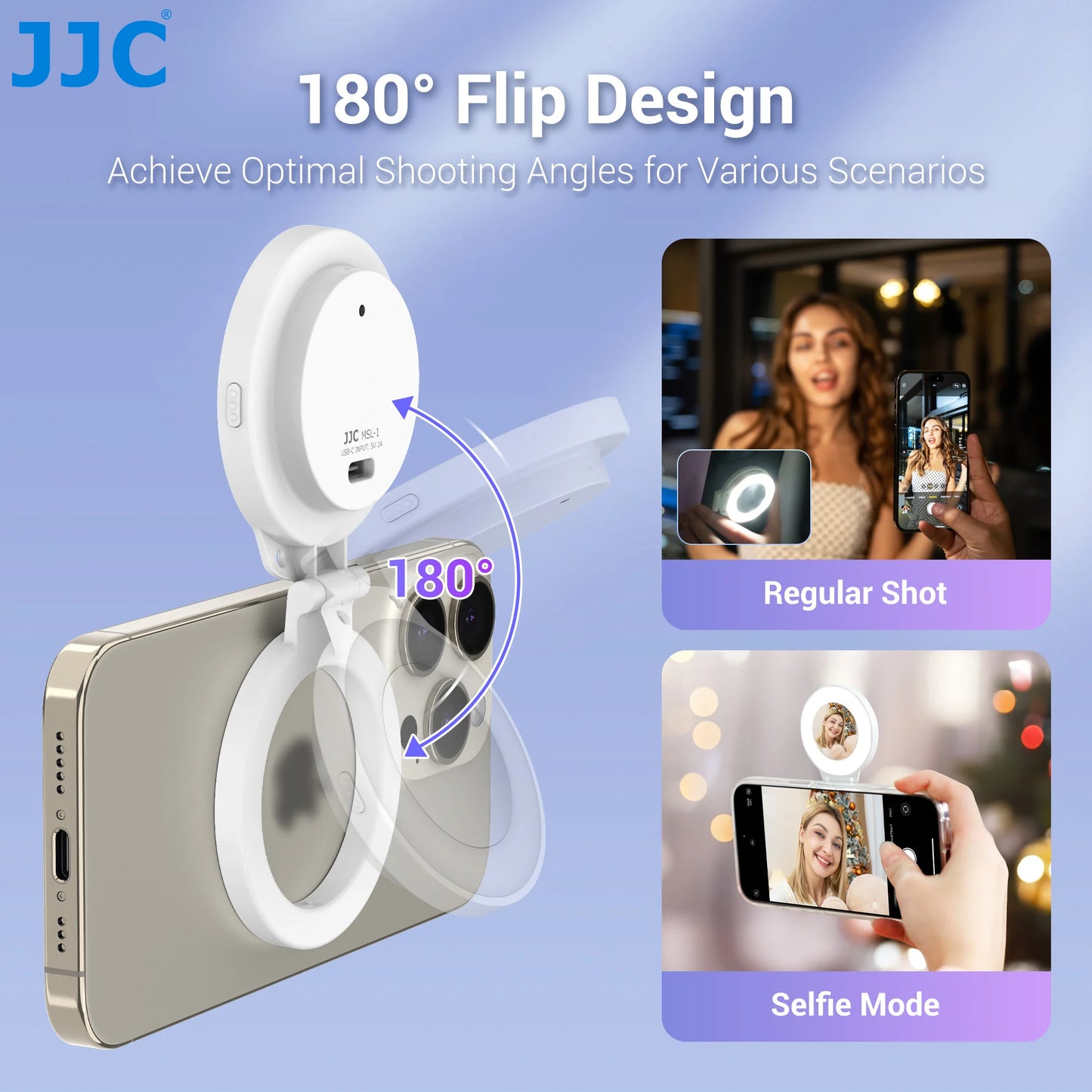 Magnetic Led Selfie Fill Light Mini Portable with USB for Magsafe Iphone 17 16 15 14 Pro Max Android Video Light for Makeup Vlog