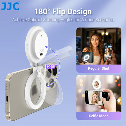Magnetic Led Selfie Fill Light Mini Portable with USB for Magsafe Iphone 17 16 15 14 Pro Max Android Video Light for Makeup Vlog