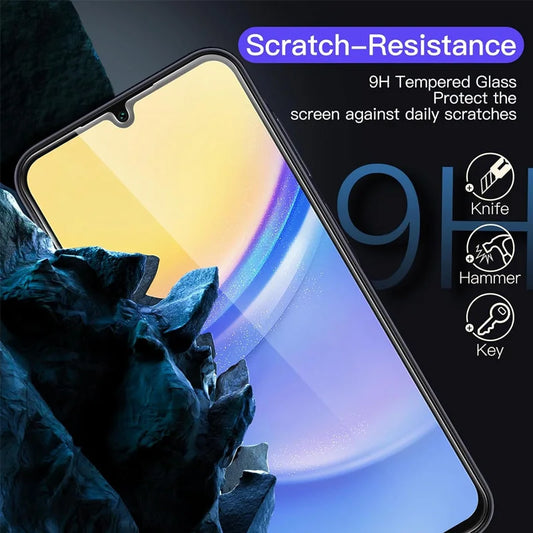 9H Screen Protector for Samsung A15 A16 A56 A36 A14 A25 A24 A55 A53 A52 A52S A51 A34 A35 Tempered Glass Samsung Galaxy A15