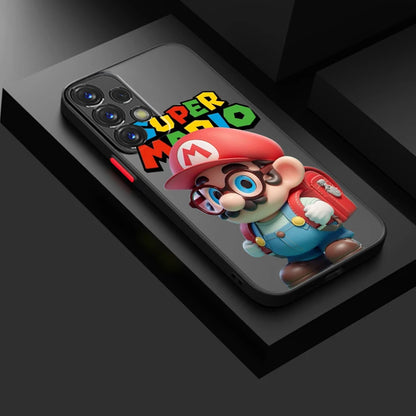 Fun Magic Super M-Marios Frosted Translucent For Samsung A53 A52 A33 A32 A51 A71 A21S A13 A73 A50 A22 A12 5G TPU Phone Case