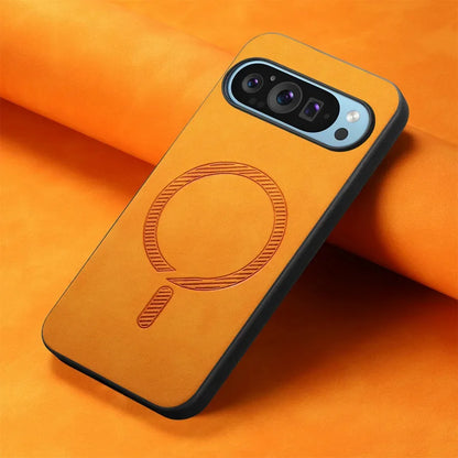 For Google Pixel 9 Pro XL Case Pixel9 Pro 9A Luxury Leather for Magsafe Magnetic Wireless Charging Cover for Pixel 7 8 Pro 7A 8A