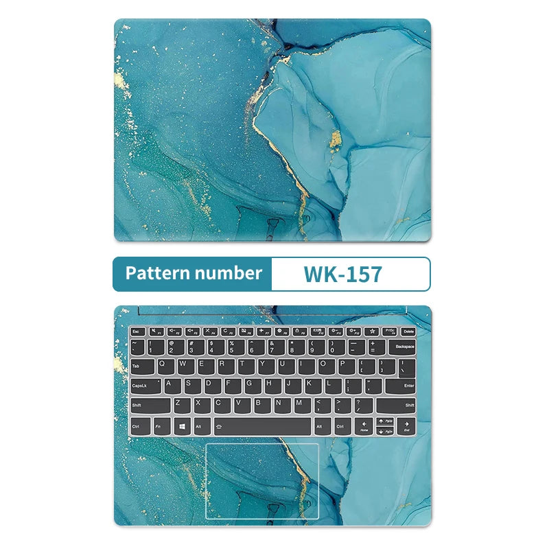DIY Marble Cover Laptop Skins Vinyl Stickers 13"14"15.6"17.3"PVC Film Waterproof Skin Decorate Decal for Macbook/Lenovo/HP/Acer