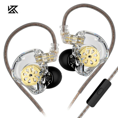 KZ EDX Lite HiFi Monitor Earphones Dynamic Driver In Ear Headphones Noise Cancelling Earbuds Detachable design Wired Headest