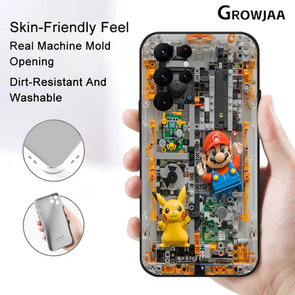 Super M-MarioS Bros Game Phone Case for Samsung Galaxy S24 Ultra S22 S23 Ultra S21 S20 5G Protective Silicone TPU Funda