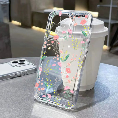 S25 Ultra Case For Samsung A55 5G A54 A53 A52 A56 A36 A26 A33 A34 A16 A35 A32 S24 S23 Plus S22 S21 S20 FE Flower Soft TPU Cover