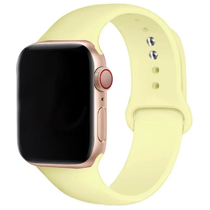 Silicone Band For Apple Watch strap 44mm 45mm 40mm 41mm 42-38mm 45 mm sport bracelet iwatch series 8 7 6 5 4 3 SE 9 Ultra 2 49mm