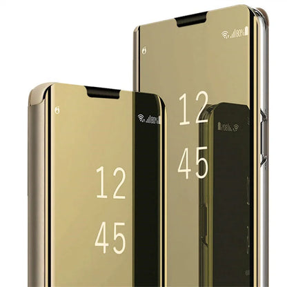 Mirror Flip Case For Samsung Galaxy S25 S24 S23 Ultra S22 S20 Plus Cases For Samsung S23 S24 S21 FE Note 20 Ultra 10 Plus Cover