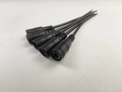 1/5/10 Pcs 5.5x2.1mm DC Male Female Power Plug Cable Wire Jack Adapter Connector for CCTV Single Color 3528 5050 LED Tape Light