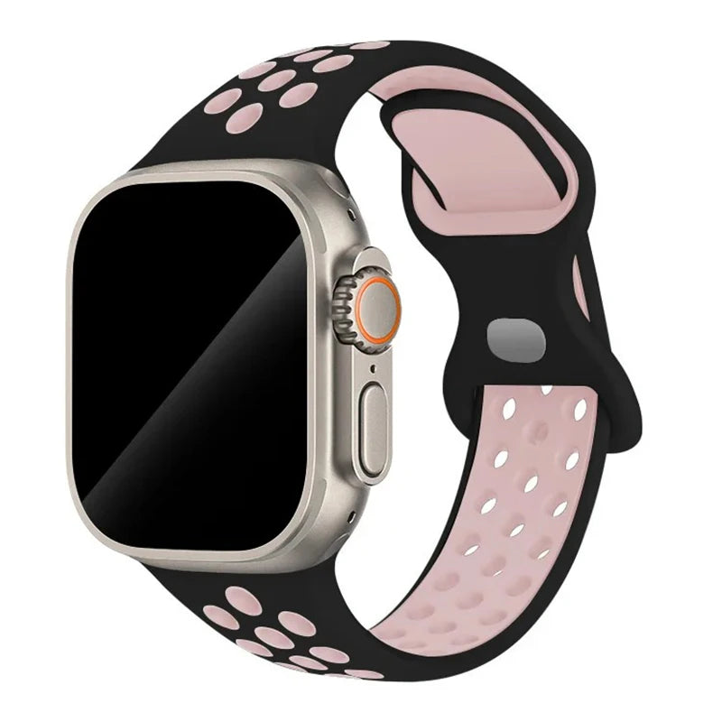 Strap For Apple Watch Band 44mm 49mm 45mm 40mm 41mm 38mm 42mm correa Breathable sports bracelet iwatch series 8 SE 7 6 5 9 Ultra