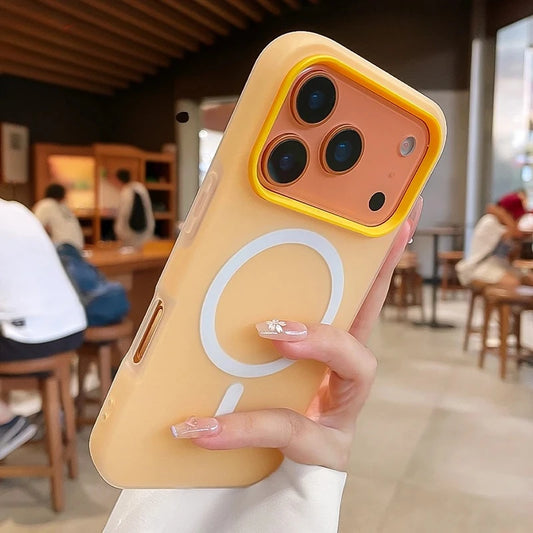 Luxury 2 IN 1 Magnetic Shockproof Case for iPhone 17 Pro Max Air 16 15 14 Plus 13 12 11 Liquid Silicone Magsafe Bumper Cover