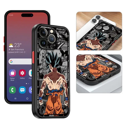 Soft Edge Case for iPhone 13 Mini 11 11 Plus 16 12 15 Pro MAX 14 XS 8 7 SE XR 16 Plus 12Pro 14Pro Hot Blooded Anime Goku