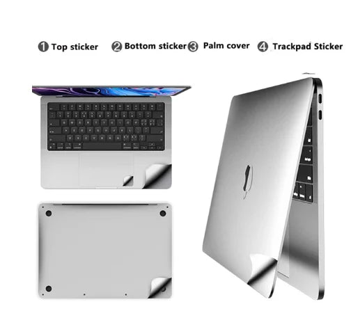for MacBook 2023 Air 15 A2941 13 M2 A2681 Pro 14 16 M3 sticker protect film Palms Guard Rest Cover+Trackpad /body Protect Skin