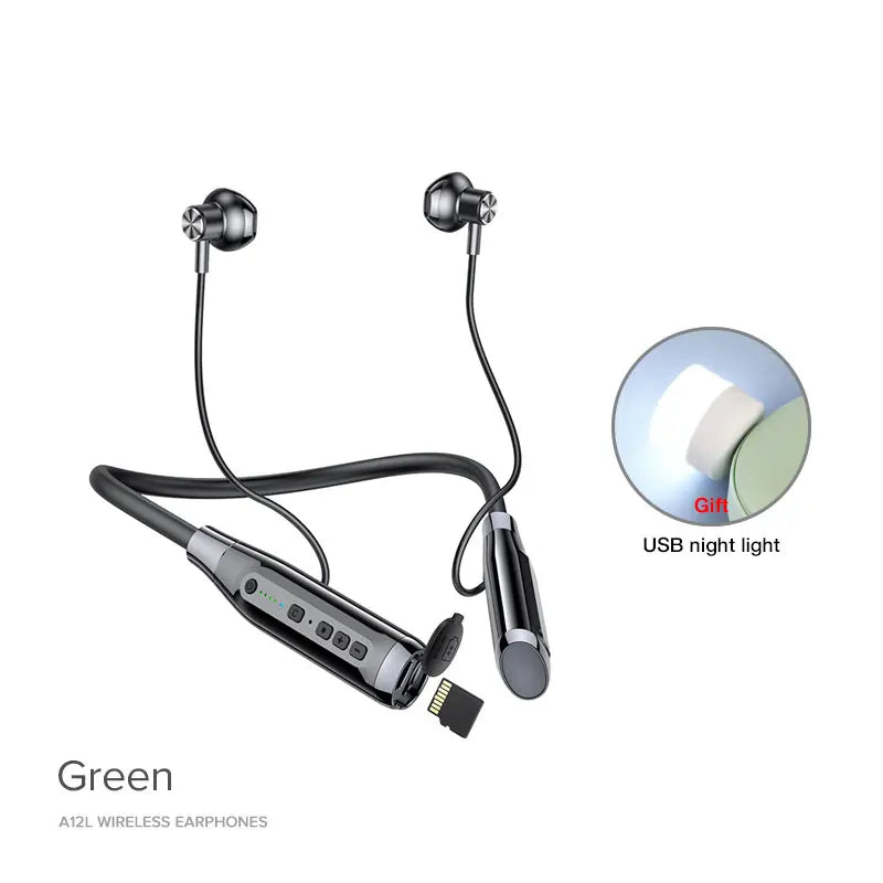 EARDECO 100 Hours Playback Bluetooth Headphone Neckband Wireless Headphones Bass Auriculares Bluetooth Earphone with Mic Stereo