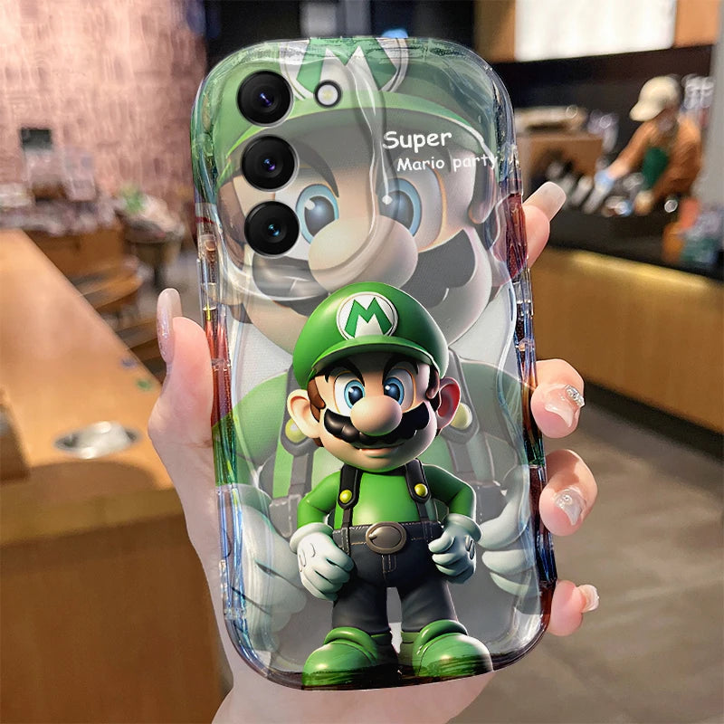 Super M-Marios Bros Case for Samsung Galaxy S24 S23 S22 S21 Ultra Plus S20 FE A73 A72 A71 A55 A54 5G A53 A52 4G A50S A50 Cover