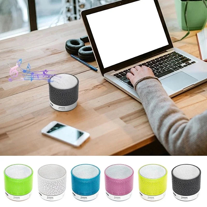 Wireless Bluetooth Speaker Mini PC Loudspeaker Crack LED SD Card USB Subwoofer Portable Music Sound Column For Desktop Computer