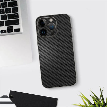Tear Down Carbon Fiber Skin for IPhone 16 15 14 13 Pro Max Plus Back Screen Protector Cover 3M Wrap Change Color Sticker Film