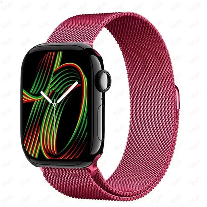 Milanese Strap For Apple Watch Ultra 2 49 46mm 42mm 44mm 40mm 45mm 41mm 38mm Bracelet For iWatch Series 10 9 3 6 5 SE 7 8 Strap