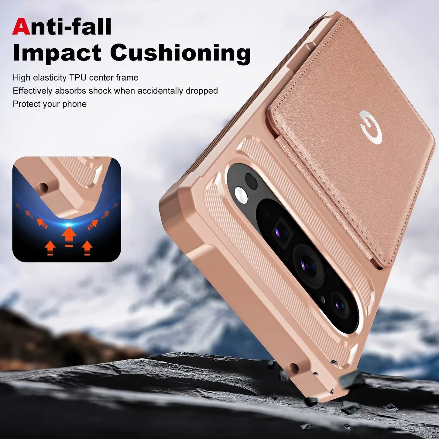 High End Leather Flip Fold Wallet Phone Case For Google Pixel 10 9 Pro XL 10A 9A 8A 7A 8 7 with Card Holder Slot Anti-Drop Cover