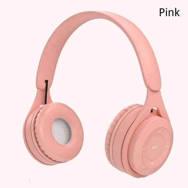 Y08 Wireless Bluetooth Headphone  Macaron Headphones Stereo Headband Gaming Headset with Mic Gamer Girl Gift for Mobile Tablet