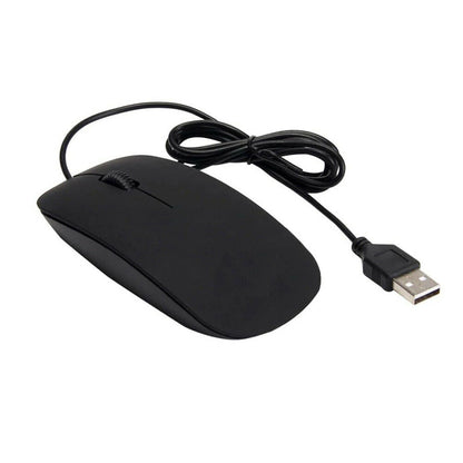 Wired USB Optical Mouse for PC Laptop Computer Scroll Wheel Mice Black