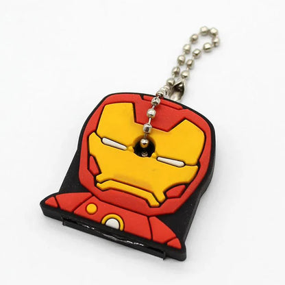 Cartoon Silicone Protective Key Cover Sleeve Key Control Dust Cover Holder Case Cute Animation Figures Keychain Keyring Pendant