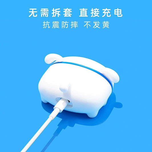 For Airpods 1 2 3 4 Pro Pro 2 Nohara Shiro Silicone Earphone Case Accessories Cover