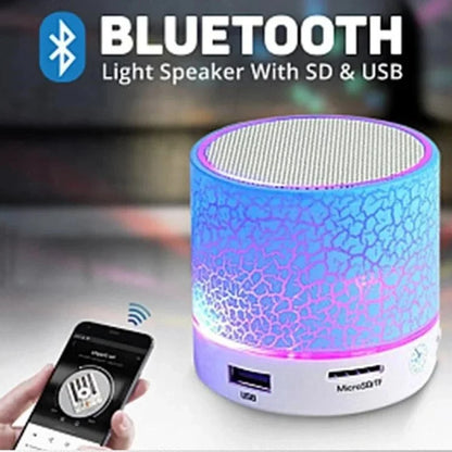 Wireless Bluetooth Speaker Mini PC Loudspeaker Crack LED SD Card USB Subwoofer Portable Music Sound Column For Desktop Computer