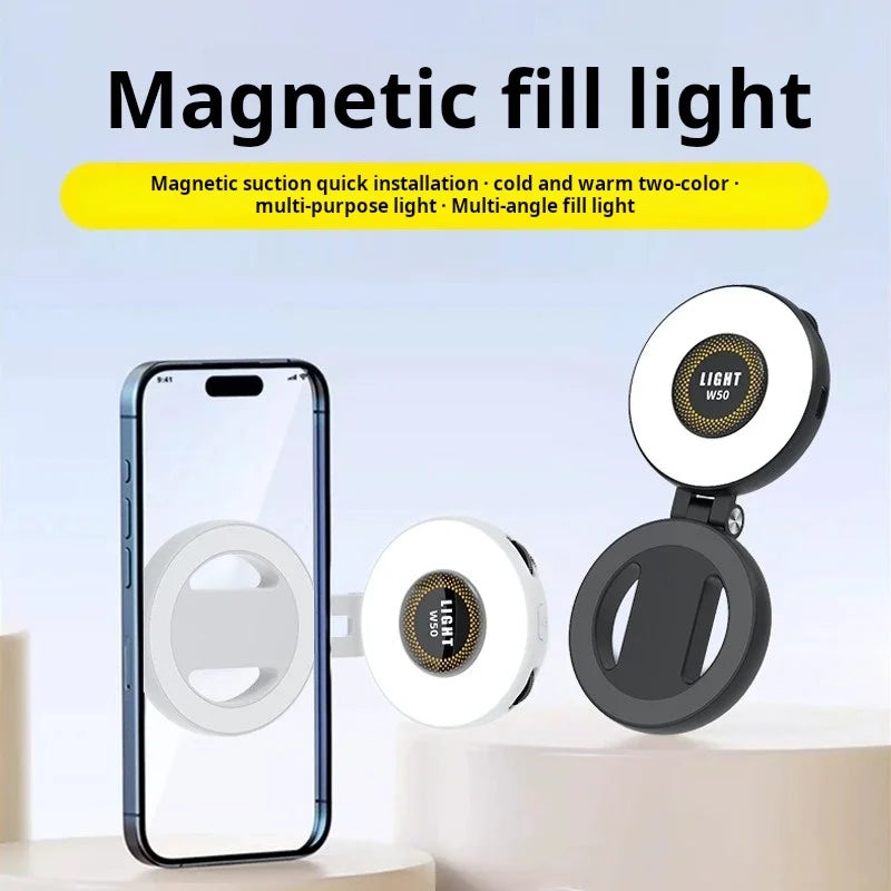 Magnetic Selfie Light LED Fill Light Compatible For Magsafe,ravel, Desktop, Selfies, Video, Makeup/Photography/TikTok/Zoom Calls