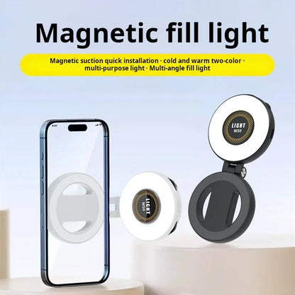 Magnetic Selfie Light LED Fill Light Compatible For Magsafe,ravel, Desktop, Selfies, Video, Makeup/Photography/TikTok/Zoom Calls