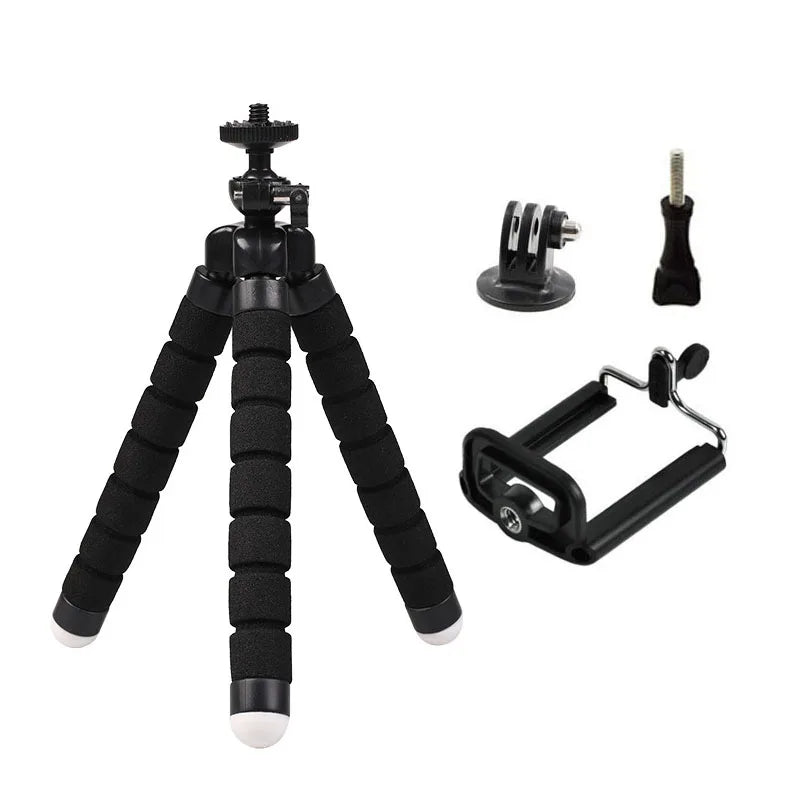 Mini Tripod for Gopro Hero 13 12 11 10 9 8 7 6 5 Black MAX Flexible Octopus Accessories for Action 3 Fusion Akaso Brave DBPOWER