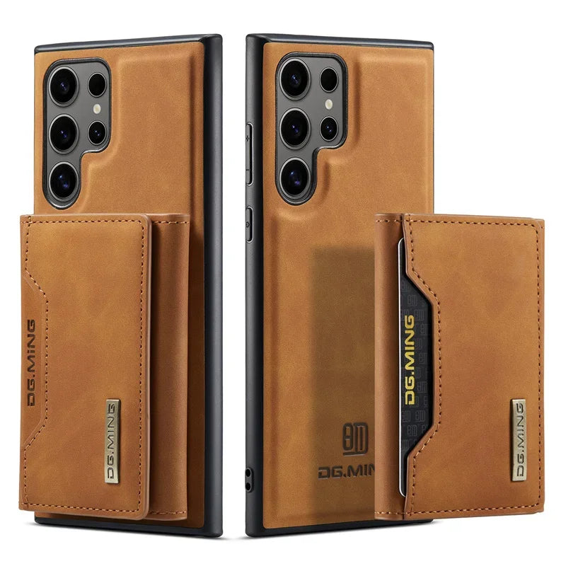 2 in 1 Detachable Wallet Card Holder Phone Case for Samsung Galaxy S25 Ultra S22 Plus S24 S23 FE A54 A16 A56 A55 A35 A36 Cover