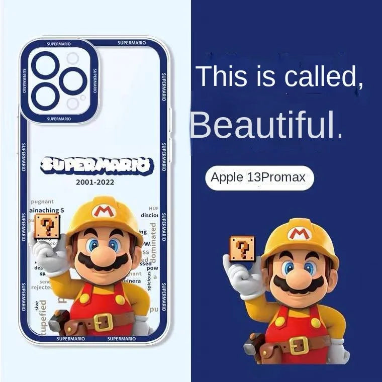Super Mario Bros Game Phone Case For Samsung Galaxy A55 A15 A54 5G A16 A35 A25 S25 S24 Ultra S23 FE S20 S21 S22 Plus Clear Cover