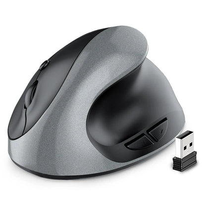 Vertical Grip Silent Wireless Mouse Rechargeable Hand Designer Drawing Office Creative Ergonomic Mouse For Computer PC