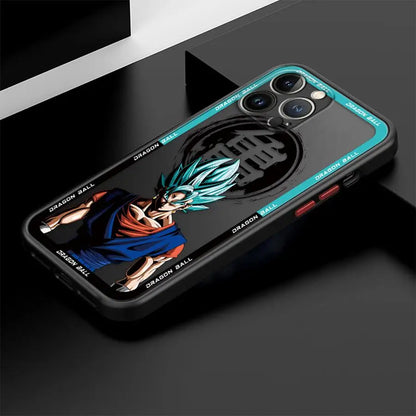 Soft Edge Case for iPhone 13 Mini 11 11 Plus 16 12 15 Pro MAX 14 XS 8 7 SE XR 16 Plus 12Pro 14Pro Hot Blooded Anime Goku