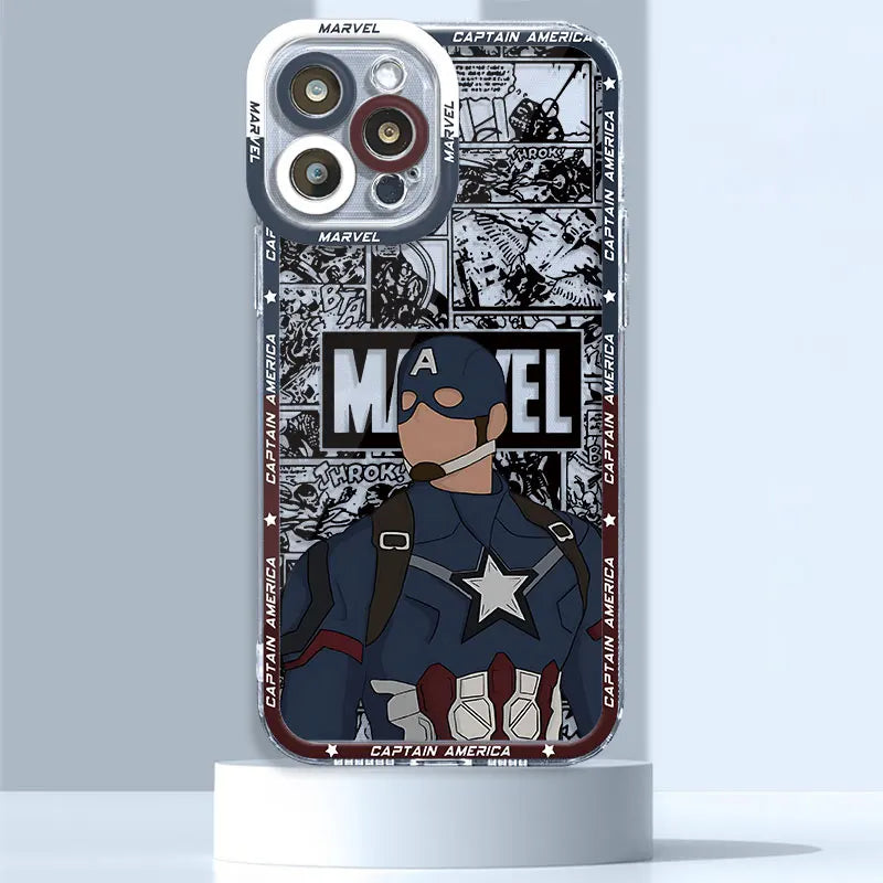 Marvel Iron Man Donnys Loki Case for iPhone 15 Pro 11Pro Max XR 12 13 Mini XSmax 14 7 Plus SE 6 8 X XS Phone Clear Fundas Cover