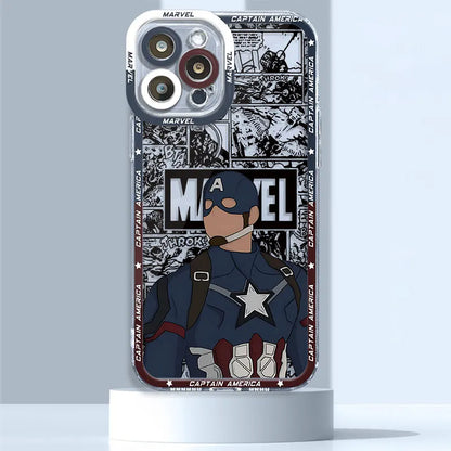 Marvel Iron Man Donnys Loki Case for iPhone 15 Pro 11Pro Max XR 12 13 Mini XSmax 14 7 Plus SE 6 8 X XS Phone Clear Fundas Cover