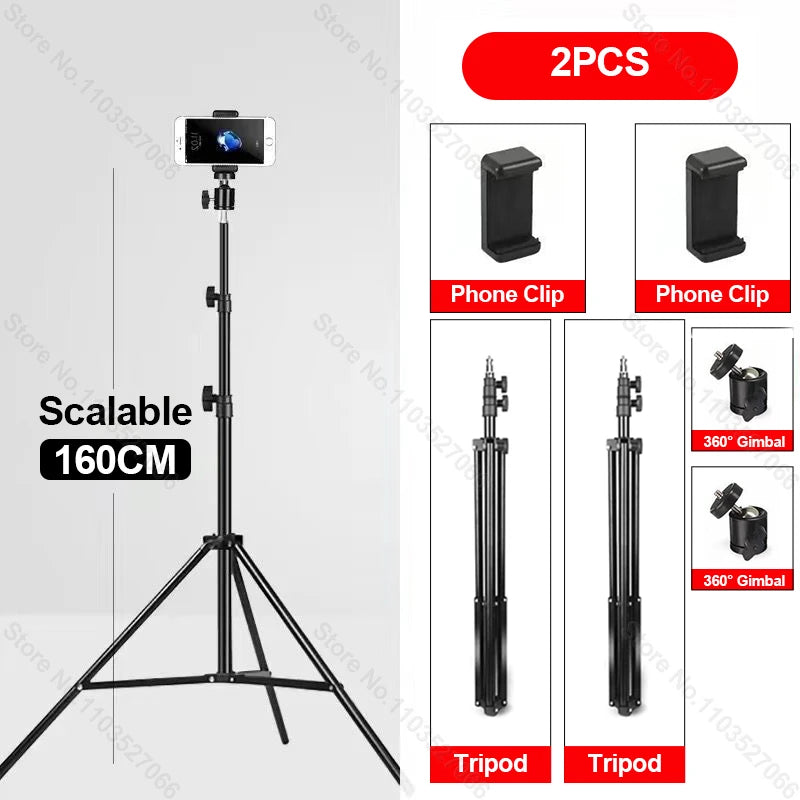 Mobile Phone Live Support Photo Tripod Multi-functional Video Recording Selfie Landing Tripod