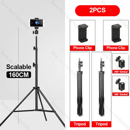 Mobile Phone Live Support Photo Tripod Multi-functional Video Recording Selfie Landing Tripod