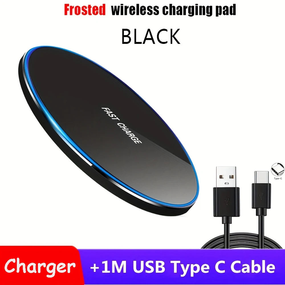 Wireless Charger For iPhone 17-11 Pro XS Max Mini X XR Induction Fast Wireless Charging Pad For Samsung Xiaomi Huawei