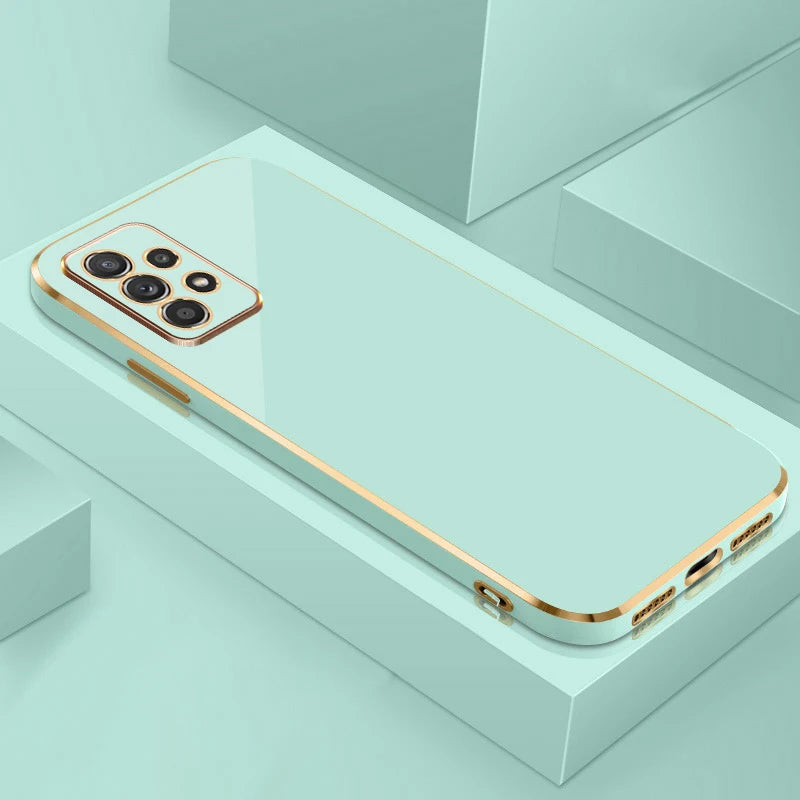 Luxury Plating Case For Samsung Galaxy A55 A35 A25 A15 A52S A54 5G Bumper Shockproof Cover For S24 S23 S22 S21 Ultra Accessories