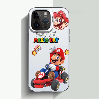 Cartoon S-Super M-Marios Bros Phone Case For iPhone 16 15 14 13 12 11 Pro Max 7 8 Plus XR XS Max Shockproof Silicone Matte Cover